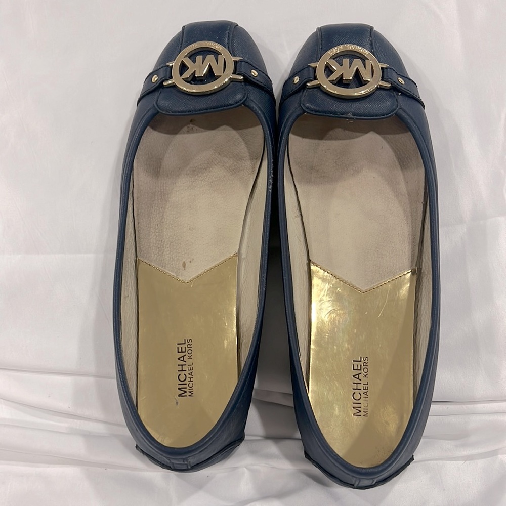 Michael Kors blue loafers